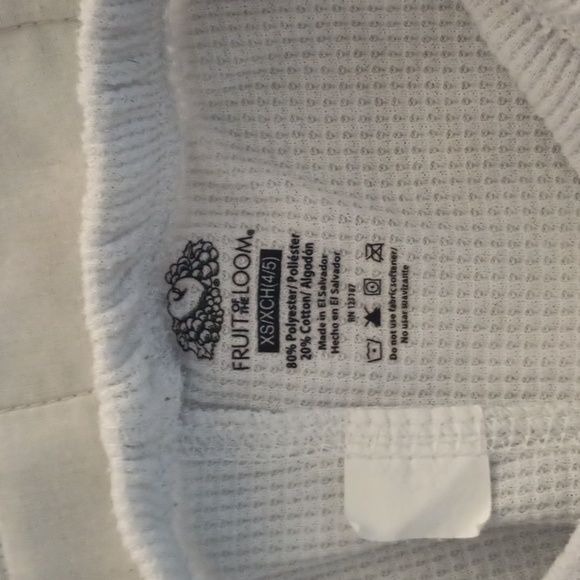 Girls Fruit of the Loom Thermal Set - Picture 6 of 7